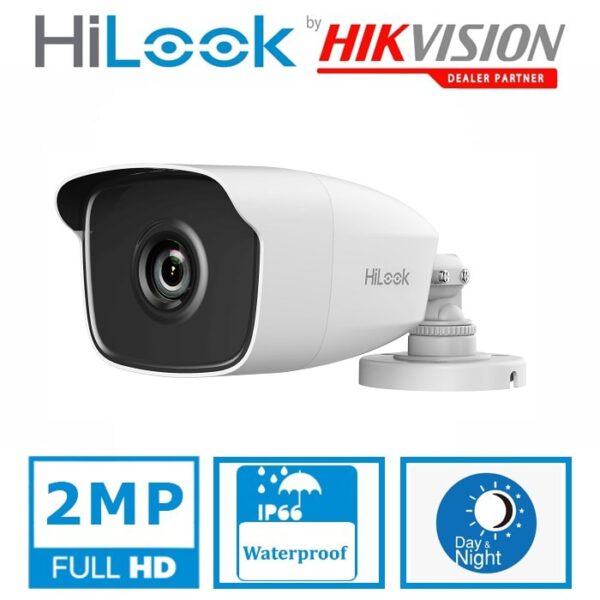 מצלמות אבטחה לבית ולעסק קיט 4 מצלמות 2MP ויחידת הקלטה Hilook Hikvision