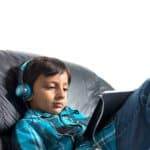 אוזניות חוטיות לילדים מתקפלות JBuddies Kids BLU - JLab