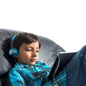 אוזניות חוטיות לילדים מתקפלות JBuddies Kids BLU - JLab
