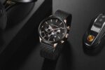 שעון לגבר Roberto Marino צבע שחור & רוזגולד דגם -RM3434