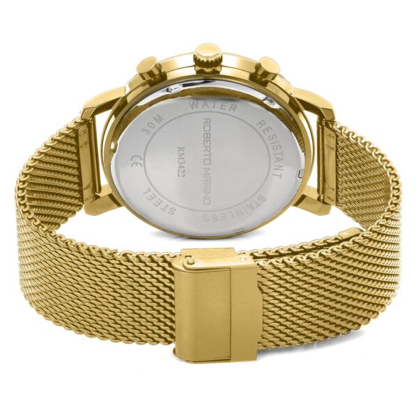 שעון שעונים לגבר מתנות מתנה אופנה צבע זהב Roberto Marino רוברטו מרינו דגם RM3422