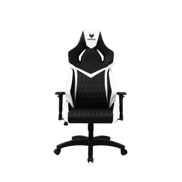 כיסא גיימינג איכותי בצבעי שחור-לבן