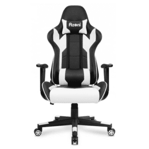 כיסא גיימינג מקצועי בצבע שחור לבן מבית AZONI AURELIUS