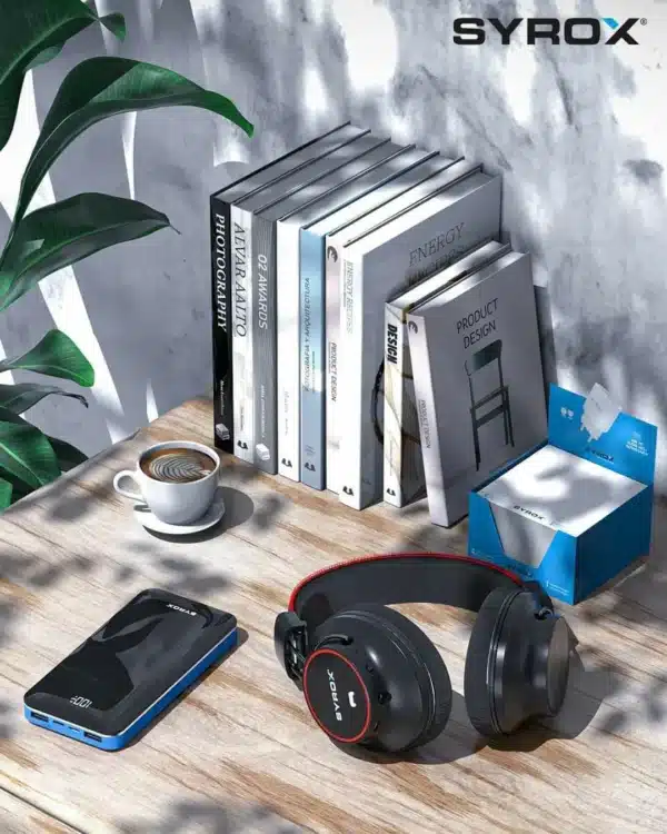 אוזניות אלחוטיות, Syrox S26, Bluetooth 5.0, איכות סאונד, טכנולוגיה מתקדמת, האזנה איכותית, אוזניות קשת, MP3/WMA/WAV, רמקול 40 מ"מ, אוזניות בלוטוס, אוזניות גיימינג