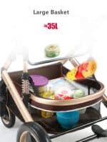 עגלת תינוק, BELECOO, עגלה 3 ב-1, עיצוב מודרני, עגלה ניידת, בטיחות תינוק, עגלה אלגנטית, נוחות לתינוק, עגלת יוקרה, עגלה קלת משקל