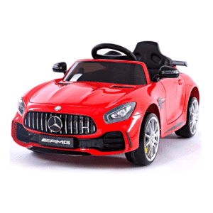 אוטו ממונע לילדים מרצדס GTR AMG בצבע מדהים, עם פנסי LED וחגורת בטיחות